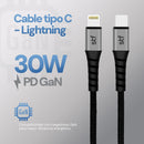 Cable Tipo C a Lightning 1.8m Carga Ultra Rápida 30W MFi Certificado
