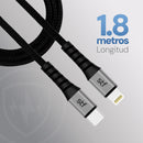 Cable Tipo C a Lightning 1.8m Carga Ultra Rápida 30W MFi Certificado