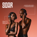 Audífonos inalámbricos On ear STF Soar: ANC, 30 hrs uso, función dual, morado