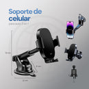 Soporte Celular Auto 3 en 1: Tablero, Parabrisas, Ventilación 360° Automático