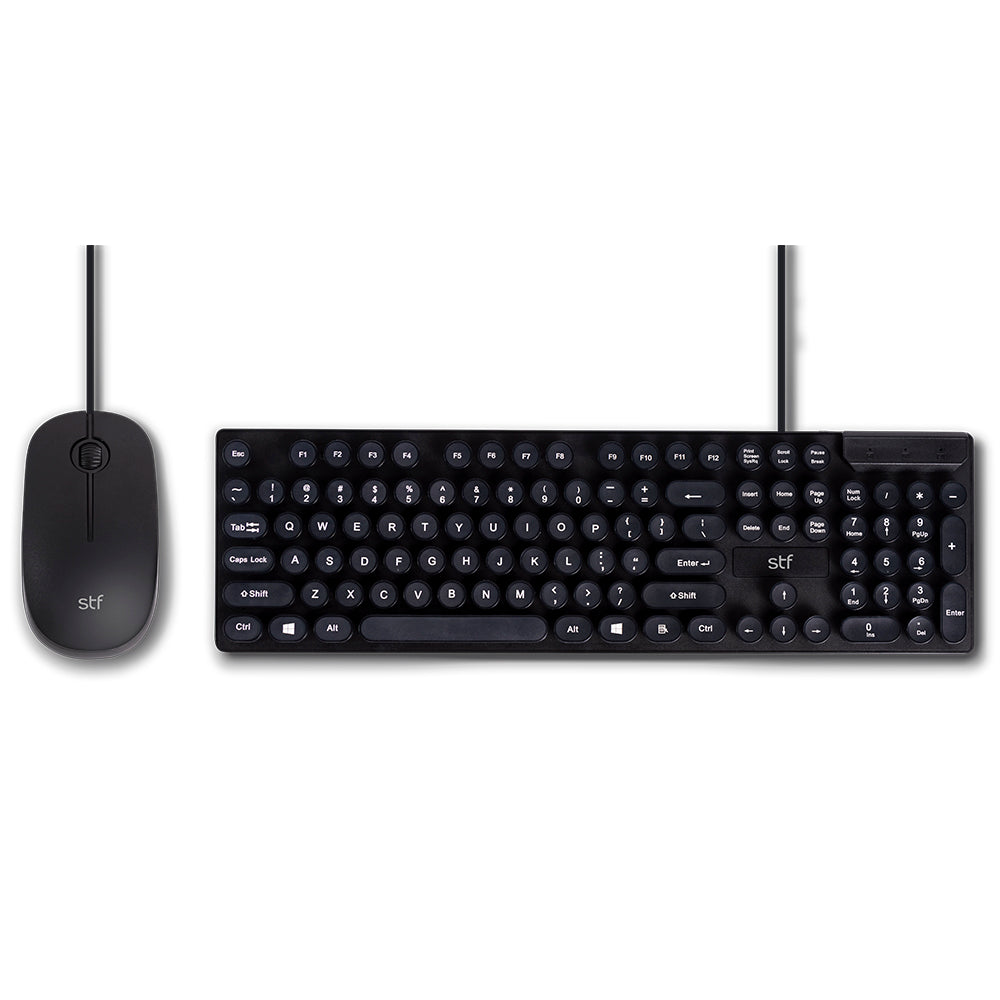 Kit Teclado y mouse al mbrico STF Combo 2 en 1 para computadora