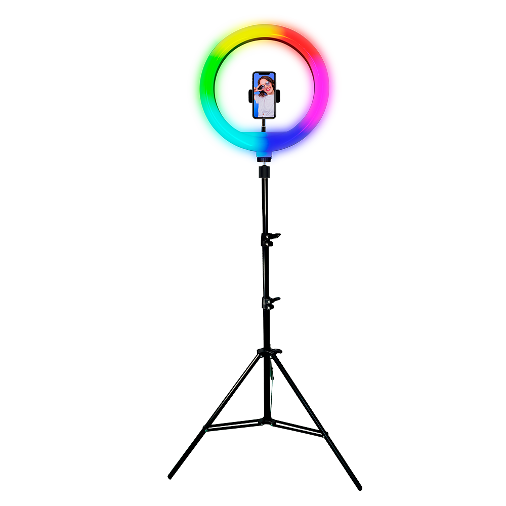Aro Luz Led Aro Con Tripie Aro Luz Led 12'' Con Trípode KSIX