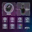 Audifonos Alambricos On Ear MSA-005 Gaming Beast STF Micrófono Conexión 3.5 mm Luz Led