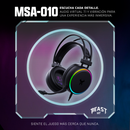 Audifonos Alambricos On Ear MSA-010 Gaming Beast STF Audio Virtual 7.1 Micrófono Luz Led
