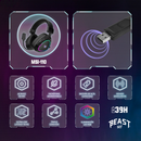 Audifonos Inalambricos On Ear MSI-110 Gaming Beast STF Triple Conexión Luz Led