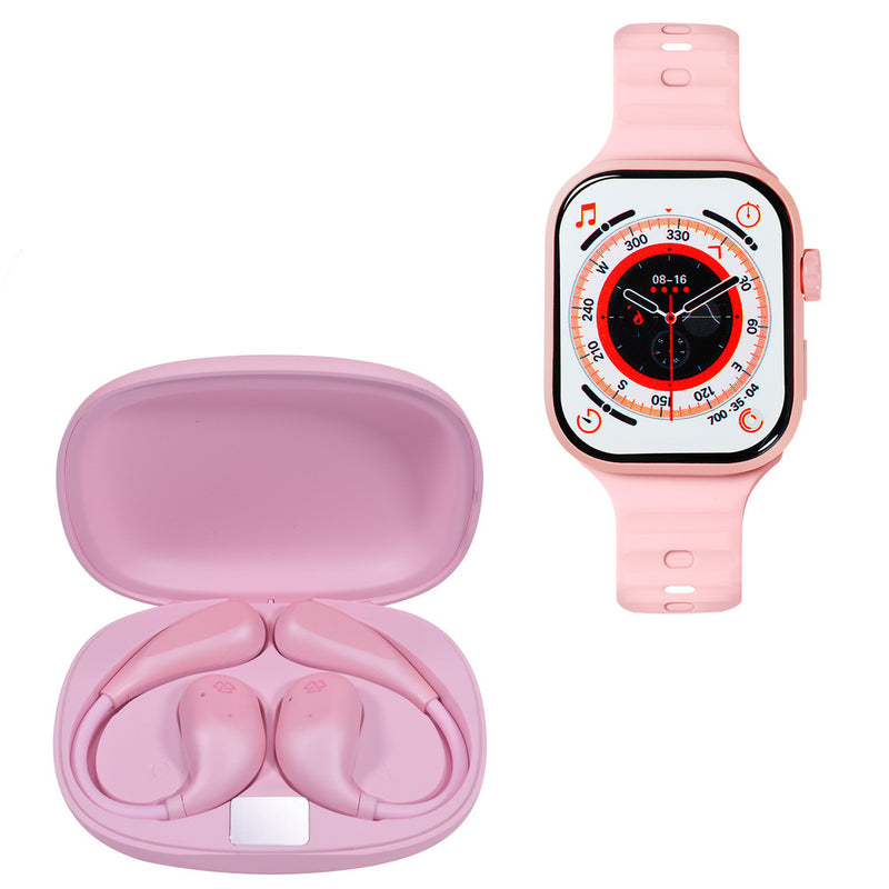 Kronos Train Pack STF: Smartwatch 2" + Audífonos Inalámbricos OWS, resistentes al agua