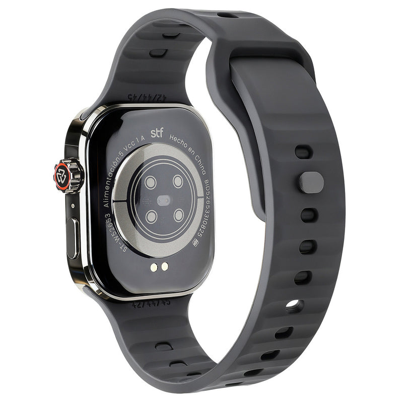 Kronos Train Pack STF: Smartwatch 2" + Audífonos Inalámbricos OWS, resistentes al agua, negro