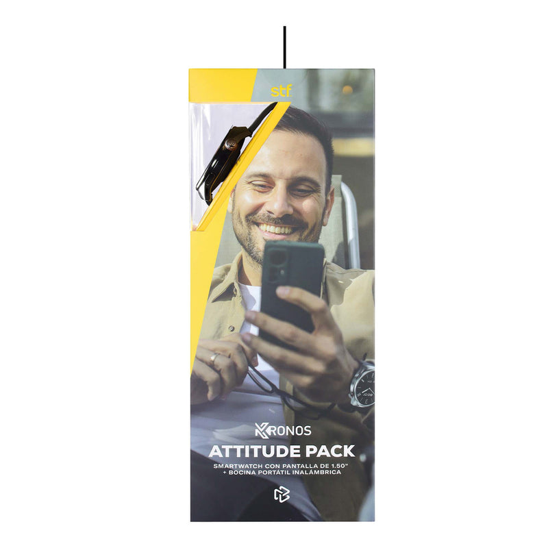 Kronos Attitude Pack STF: Smartwatch + Bocina Portátil IP67