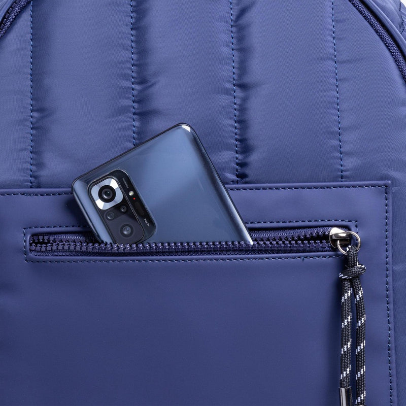 Mochila para Laptop Fuji: 15.6", Banda para Equipaje, Azul