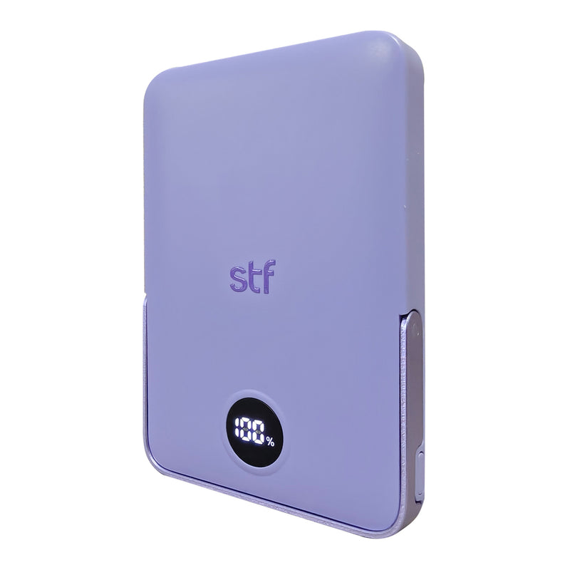 Batería Power Bank Portátil STF 5000 mAh 20W Carga Magnética Lila