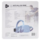 3 kit all in one STF: Audifonos On Ear + Smartwatch + Crossbody Azul