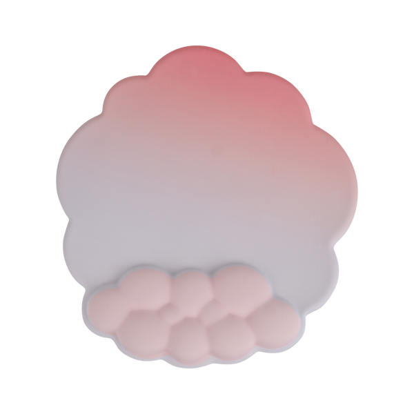 Mousepad Reposamuñecas STF VIVA Nube: Antiderrapante, Momory foam, Rosa