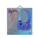 Audifonos Alámbricos On Ear Viva STF 8hrs Uso Azul