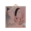 Audífonos alámbricos OE STF VIVA: Micrófono, 40mm, Rosa