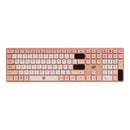 Kit Teclado inalámbrico + Reposa muñecas  | STF VIVA | Para computadora rosa