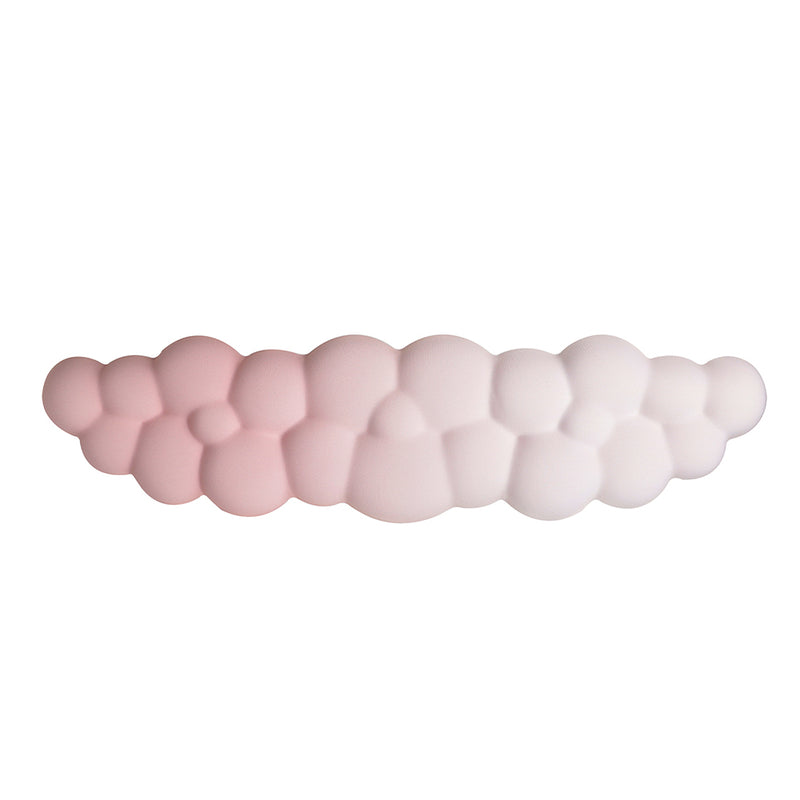 Kit Teclado inalámbrico + Reposa muñecas  | STF VIVA | Para computadora rosa