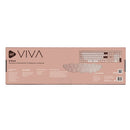 Kit Teclado inalámbrico + Reposa muñecas  | STF VIVA | Para computadora rosa