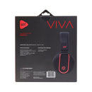 Audífonos alámbricos OE STF VIVA: Micrófono, 40mm, Rojo