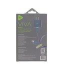 3 Pack Carga Ultra Rápida STF VIVA: Cargador 20W + Cable 60 W Tipo C-Lightning + Kit protector Gris