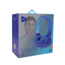 Audifonos Alámbricos On Ear Viva STF 8hrs Uso Azul