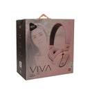 Audífonos alámbricos OE STF VIVA: Micrófono, 40mm, Rosa