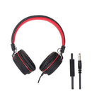 Audífonos alámbricos OE STF VIVA: Micrófono, 40mm, Rojo