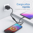 2 Pack Cargador GaN 30W + Cable Tipo C/Lightning Carga Rápida PD