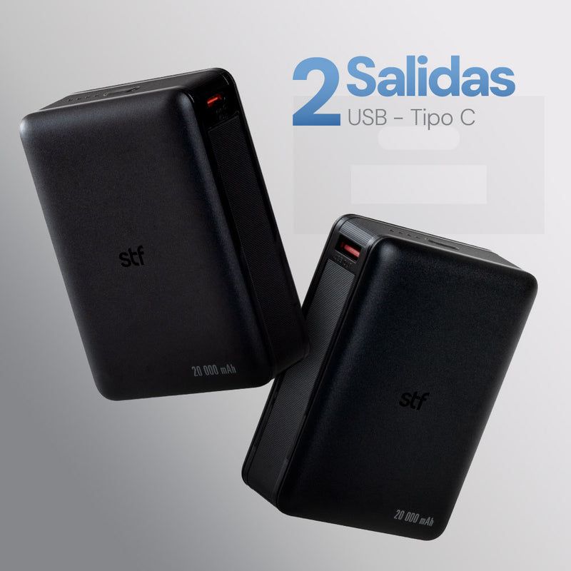 Bateria power bank 22W 10,000 mAh Carga Ultra rápida