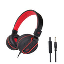 Audífonos alámbricos OE STF VIVA: Micrófono, 40mm, Rojo