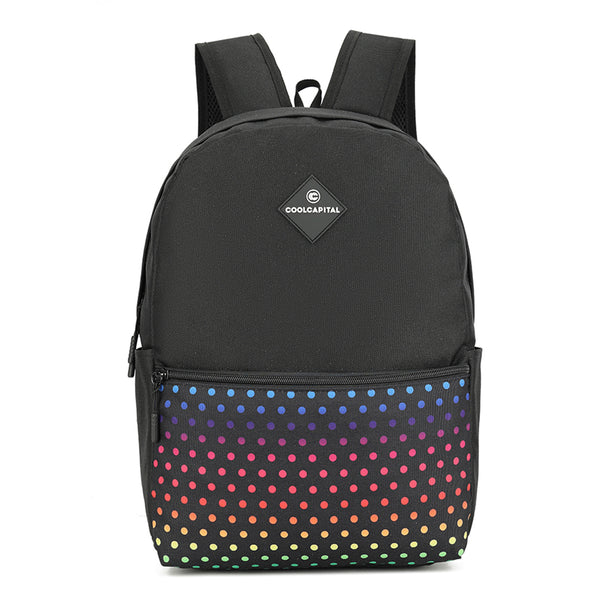 Mochila para laptop | CoolCapital Lite Dots | 15.6" pulgadas Negro
