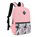 Mochila para laptop + audífonos alámbricos on ear | CoolCapital Pink Cat| 15.6" pulgadas combo