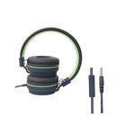 Audífonos alámbricos OE STF VIVA: Micrófono, 40mm, Verde