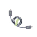 3 Pack Carga Ultra Rápida STF VIVA: Cargador 20W + Cable 60 W Tipo C-Lightning + Kit protector Gris