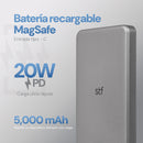 Batería STF Power Bank MagSafe: 5,000 mAh, 20W, Carga Ultra Rápida