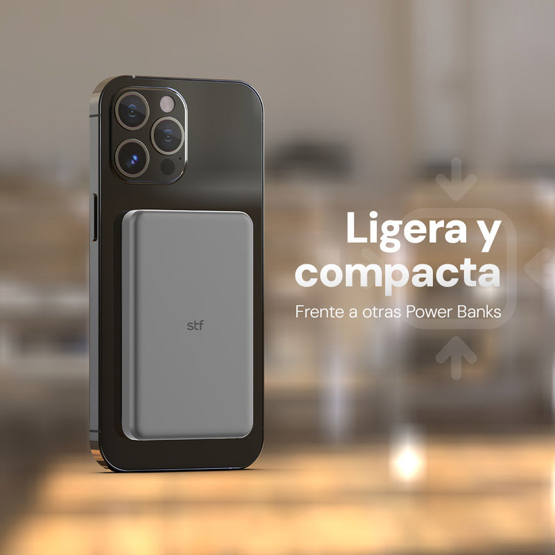 Bateria power bank MagSafe 20W 5,000 mAh Carga Ultra Rapida