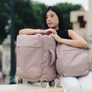 Maleta de viaje + Mochila Dott Cool Capital Combo Equipaje Carry On Cabina Rosa