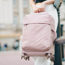 Maleta de viaje + Mochila Dott Cool Capital Combo Equipaje Carry On Cabina Rosa