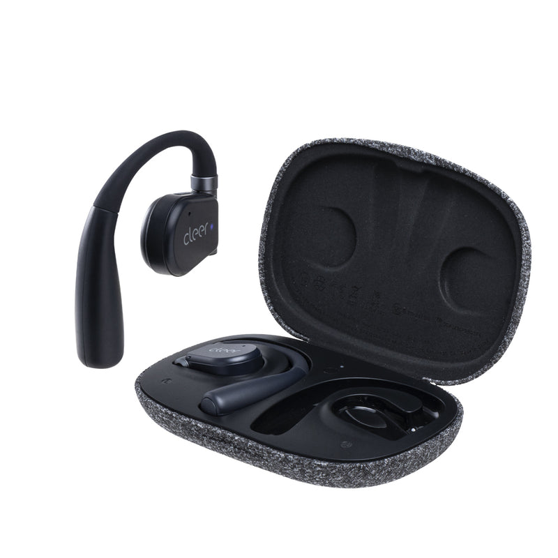 Audifonos Cleer ARC II Music Open-Ear: conexión 5.3, Hi-Res Audio, 35h Batería, UV Case azul
