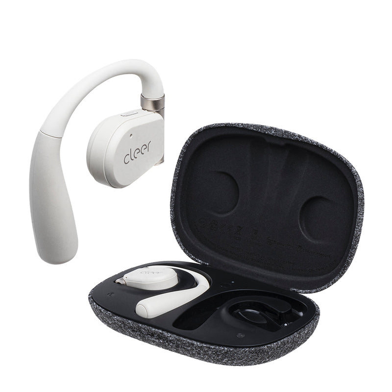 Audifonos Cleer ARC II Music Open-Ear: conexión 5.3, Hi-Res Audio, 35h Batería, UV Case gris