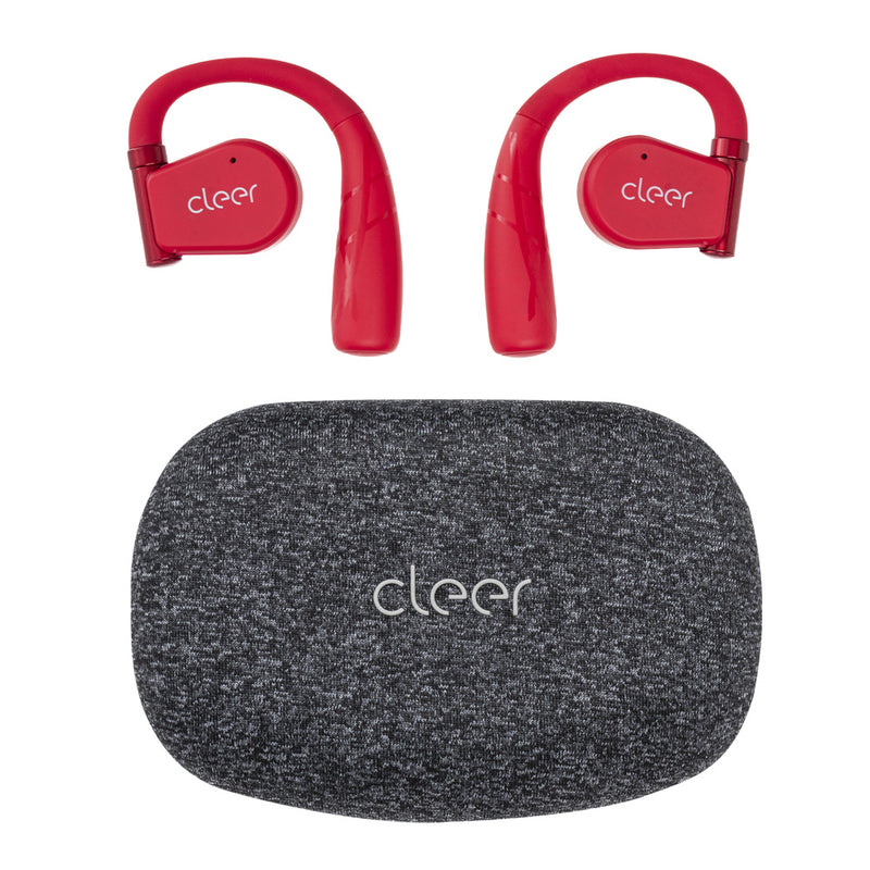 Audifonos Cleer ARC II Sport Open-Ear: conexión 5.3, IPX5, 35h Batería, UV Case red