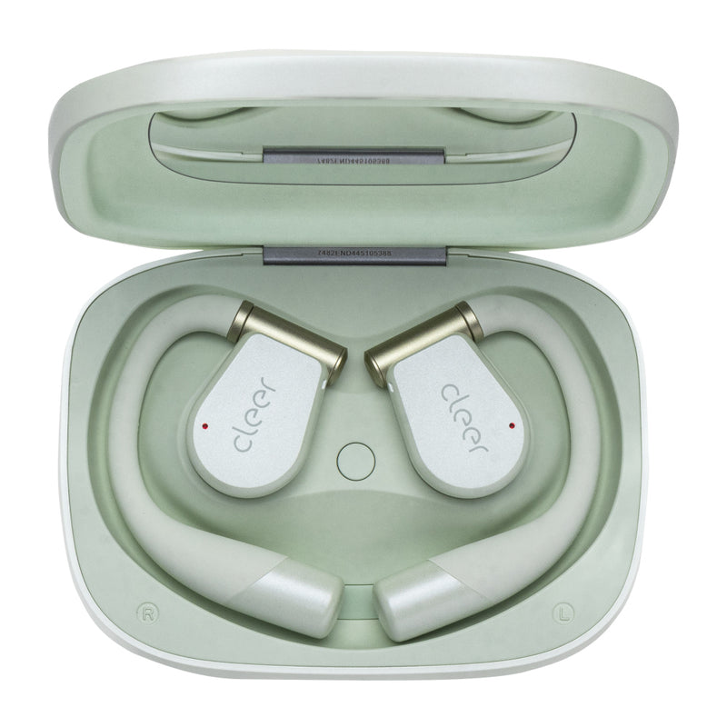 Audifonos Cleer ARC 3 Open-Ear: Sonido Hi-Res, Dolby Atmos, 50h Batería, IPX7 verde