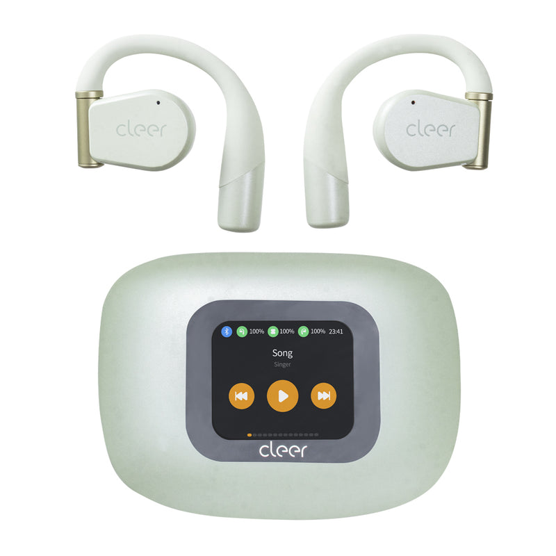 Audifonos Cleer ARC 3 Open-Ear: Sonido Hi-Res, Dolby Atmos, 50h Batería, IPX7 verde