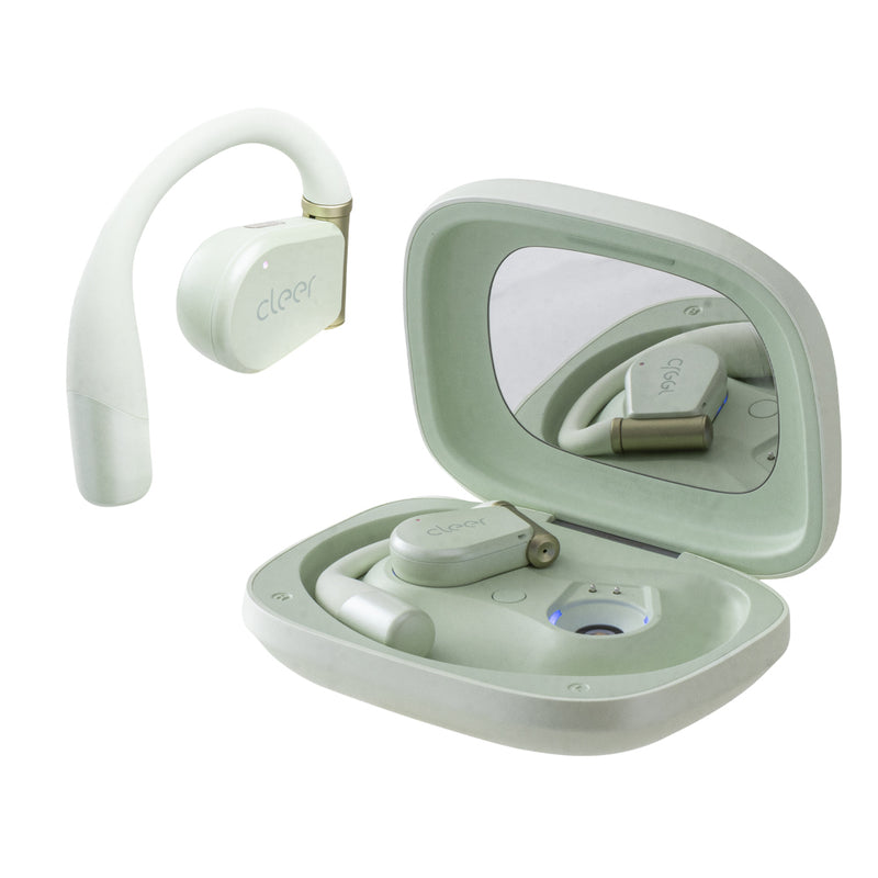 Audifonos Cleer ARC 3 Open-Ear: Sonido Hi-Res, Dolby Atmos, 50h Batería, IPX7 verde