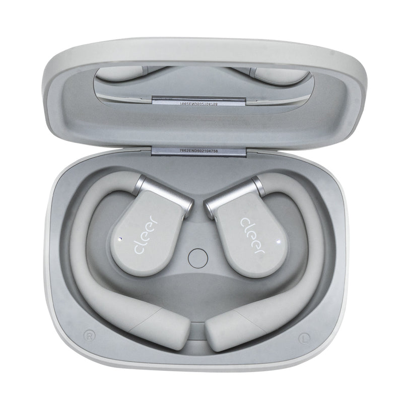 Audifonos Cleer ARC 3 Open-Ear: Sonido Hi-Res, Dolby Atmos, 50h Batería, IPX7 gris