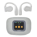 Audifonos Cleer ARC 3 Open-Ear: Sonido Hi-Res, Dolby Atmos, 50h Batería, IPX7 gris