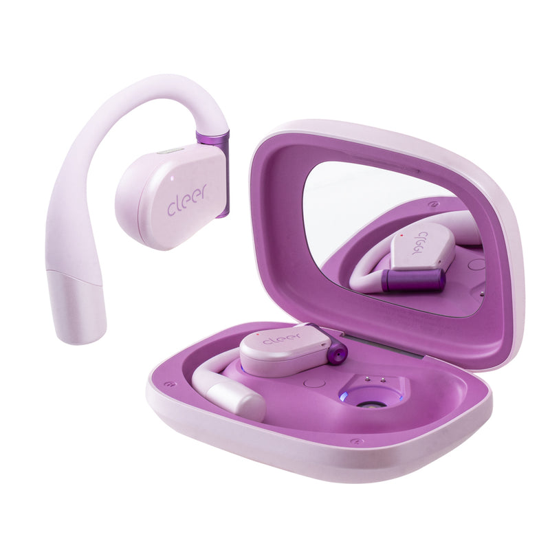 Audifonos Cleer ARC 3 Open-Ear: Sonido Hi-Res, Dolby Atmos, 50h Batería, IPX7 rosa