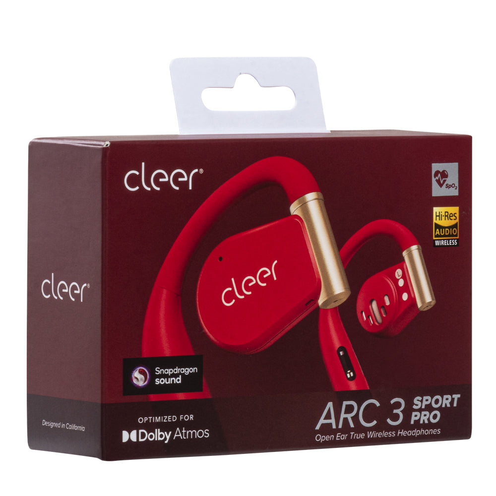 Cleer ARC 3 Sport-Pro: Audifonos Open-Ear IPX7, Hi-Res, 50h