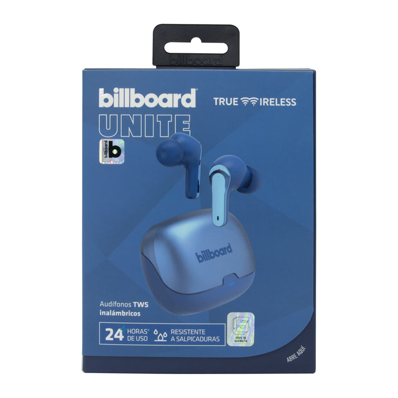 Audífonos Inalámbricos TWS  | Billboard Unite | 6hrs uso protección IPX4 azul