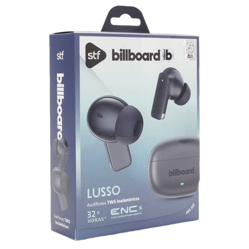 Audífonos inalámbricos TWS STF Billboard Lusso: 32 h de batería, ENC, Negro