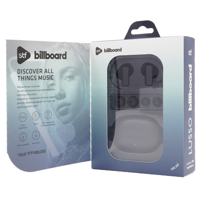 Audífonos inalámbricos TWS STF Billboard Lusso: 32 h de batería, ENC, Negro